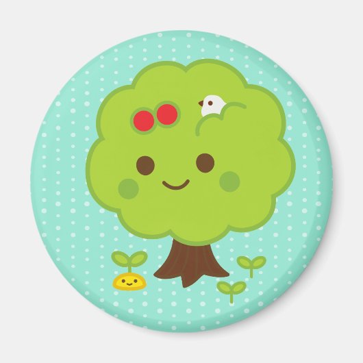 Green Tree Sprouts Magnet (Vorne)