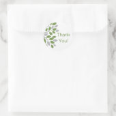 Green Tree Vielen Dank für Ihr Hochzeitsticker Runder Aufkleber (Tasche)