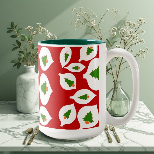 Green Tree Weihnachtsschmuck Rote Tasse