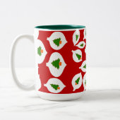 Green Tree Weihnachtsschmuck Rote Tasse (Links)