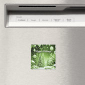 Green Trees Holiday Weihnachtsmagnet Magnet (In Situ (Geschirrspüler))