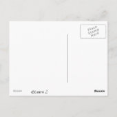 Green Trees Peace Sign Blank Art Card Postkarte (Rückseite)