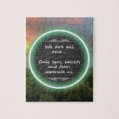 Green Trees with Quote Puzzle (Vertikal)