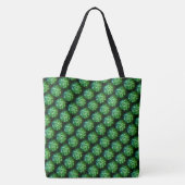 "Green Trellis" SchulterTasche Tasche (Rückseite)