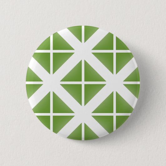 Green Trendy Triangle Pattern Button (Vorderseite)
