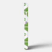 Green Trendy Triangle Pattern Case-Mate iPhone Hülle (Rückseite / Links)