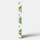 Green Trendy Triangle Pattern Case-Mate iPhone Hülle (Rückseite / Links)