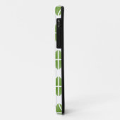 Green Trendy Triangle Pattern Case-Mate iPhone Hülle (Hinten/Links)