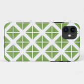 Green Trendy Triangle Pattern Case-Mate iPhone Hülle (Rückseite (Horizontal))