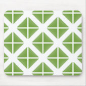 Green Trendy Triangle Pattern Mousepad (Vorne)