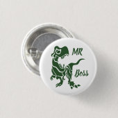 Green Trex the Boss Dino Button (Vorne & Hinten)