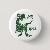 Green Trex the Boss Dino Button (Vorderseite)