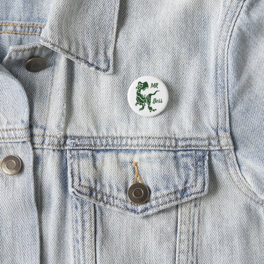 Green Trex the Boss Dino Button (Beispiel)