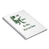 Green Trex the Boss Dino Notizblock (Rechte Seite)