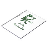 Green Trex the Boss Dino Notizblock (Linke Seite)