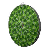 Green Triangle Artistic Abstrakt Pattern Dartscheibe (Vorderseite rechts)