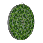 Green Triangle Artistic Abstrakt Pattern Dartscheibe (Vorderseite Links)