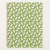 Green Triangle Pattern Planner Planer (Vorderseite)