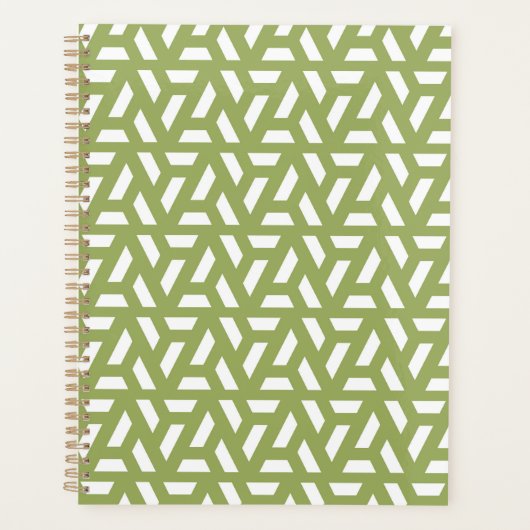 Green Triangle Pattern Planner Planer (Vorderseite)