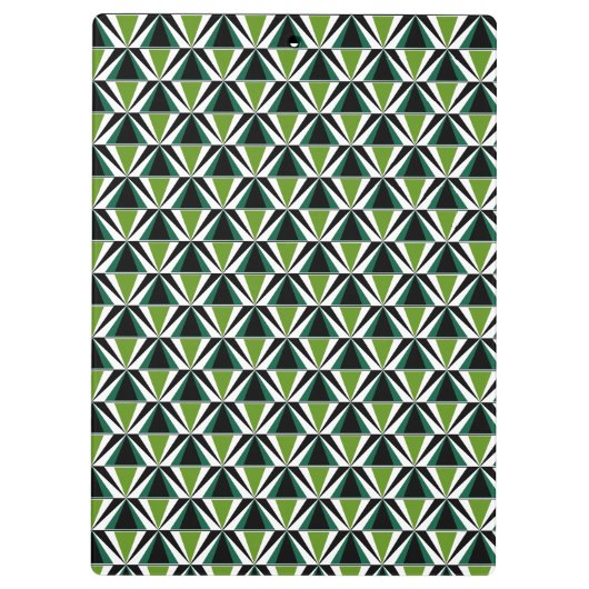 Green Triangles Klemmbrett (Rückseite)
