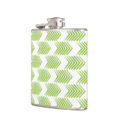 Green Tribal Arrow Muster Flachmann (Links)