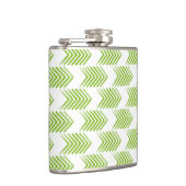 Green Tribal Arrow Muster Flachmann (Rechts)