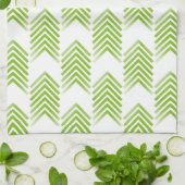 Green Tribal Arrow Muster Handtuch (Gefaltet)
