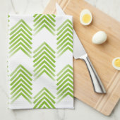 Green Tribal Arrow Muster Handtuch (Viertel Falte)