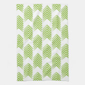 Green Tribal Arrow Muster Handtuch (Vertikal)