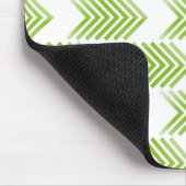 Green Tribal Arrow Muster Mousepad (Ecke)