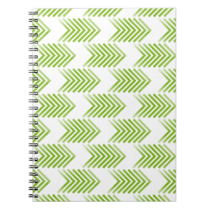 Green Tribal Arrow Muster Notizblock