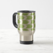 Green Tribal Arrow Muster Reisebecher (Vorderseite Links)