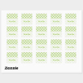 Green Tribal Arrows Danke Stickers (Blatt)