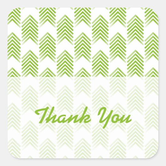 Green Tribal Arrows Danke Stickers (Vorderseite)