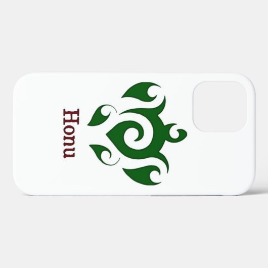 Green Tribal Hawaiian Sea Turtle Case-Mate iPhone Case-Mate iPhone Hülle (Rückseite (Horizontal))