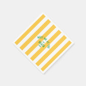 Green trifft mich am Strand gelben Cabana Streifen Serviette (Ecke)