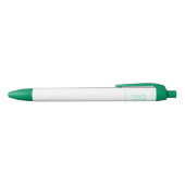 Green Trim Pen, schwarzer Tinte Kugelschreiber (Oberseite)