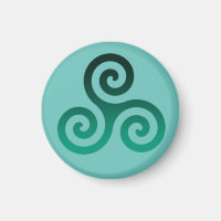 Green Triskele Alte keltische Symbol Minze