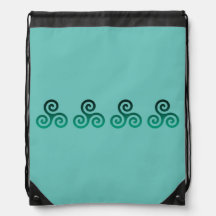 Green Triskele Alte keltische Symbol Minze