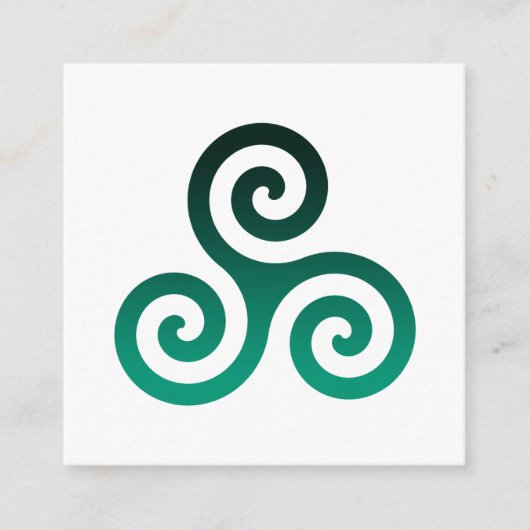 Green Triskele Begleitkarte (Vorderseite)
