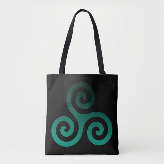 Green Triskele Black Tasche (Vorderseite)