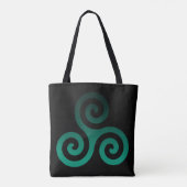 Green Triskele Black Tasche (Rückseite)