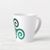 Green Triskele Milchtasse (Rechte Ecke)