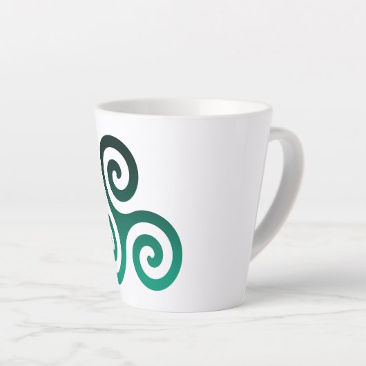 Green Triskele Milchtasse (Rechte Ecke)