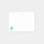 Green Triskele Post-it Klebezettel (Vorderseite)