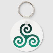 Green Triskele Schlüsselanhänger (Rückseite)