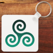 Green Triskele Schlüsselanhänger (Rückseite)