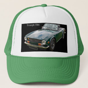 Green Triumph TR6 Classic Sports Car Truckerkappe