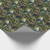 Green Troll Under a Stone Bridge Geschenkpapier (Ecke)