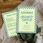 Green Tropical Bachelorette Weekend Party Einladung